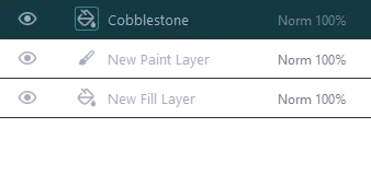The Layers panel after the drop